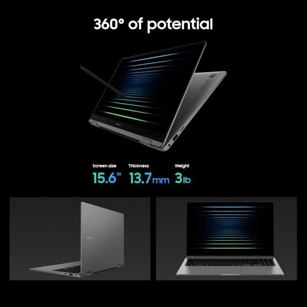 Limited-Time Sale for Summer Surprises AED 109د.إ:SAMSUNG 15.6" Galaxy Book5 360 Copilot+ PC, AI Business Laptop, Windows 11 Pro, Intel Core Ultra 7 Processor 256V, FHD AMOLED...