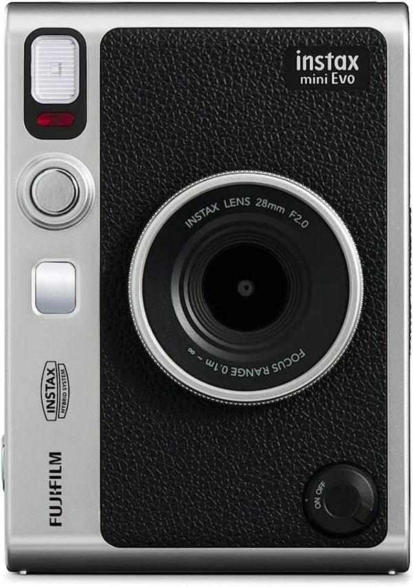 Limited-Time Sale for Summer Surprises AED 99د.إ:Fujifilm INSTAX Mini EVO Hybrid Instant Camera – Black (USB-C) | Instant Print with Digital Preview, Creative Modes & Built-In...